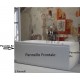 Vasca con Pannello 70 x 105/120/140/150/160/170/180 cm in Vetroresina Inclusa Colonna di scarico