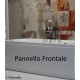 Vasca con Pannello 70 x 105/120/140/150/160/170/180 cm in Vetroresina Inclusa Colonna di scarico