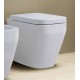 Vaso e Bidet con con Scarico Traslato Tulip One Azzurra