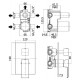 Paffoni Effe Incasso a 3 Vie (Uscite) per Doccia Attacco 1/2" EF019CR