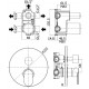 Paffoni Candy Incasso a 3 Vie (Uscite) per Doccia Attacco 1/2" CA019CR