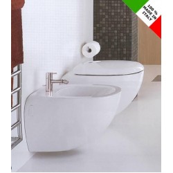 Vaso e Bidet Sospesi Easy 02 Pozzi Ginori con Sedile