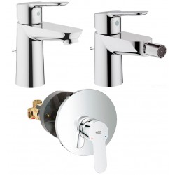 Miscelatori Grohe Bauedge Lavabo + Bidet +  Monocomando Doccia Incasso