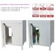 Mobile Lavatoio in Resina Sivep 60 X 50 cm Istallazione Interno ed Esterno