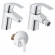 Miscelatori Grohe Eurosmart New Lavabo + Bidet + Monocomando Doccia Incasso