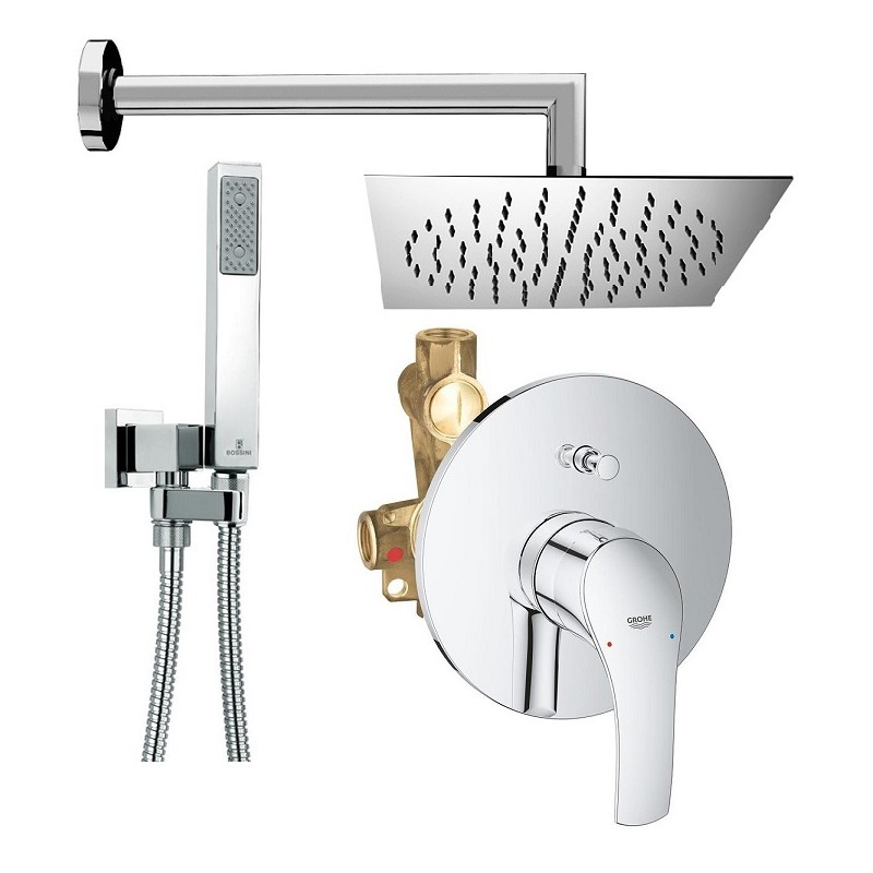 Grohe - Set Completo: Doccia Incasso con Deviatore Grohe Eurosmart