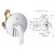 Set Completo: Doccia Incasso con Deviatore Grohe Eurosmart, Braccio Soffione Slim e Doccetta Cube Bossini