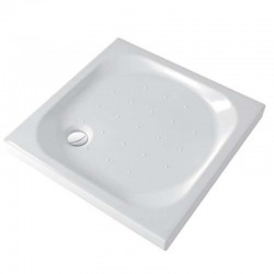 Piatto Doccia 80X80 cm H 70 mm Seventy Pozzi Ginori Bianco Lucido Quadrato Spessore