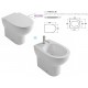 Vaso + Bidet 4All Globo con Scarico Multi + Coprivaso Soft Close (Incluso)