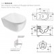 Vaso Sospeso 4All Globo Codice MDS02.BI con Coprivaso a Chiusura Rallentata Incluso