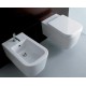 Vaso + Bidet Sospesi Stone Globo con Coprivaso Incluso