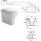 Vaso + Bidet Grace Globo Filo Parete + Coprivaso (Incluso)