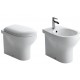 Vaso + Bidet Grace Globo Filo Parete + Coprivaso (Incluso)