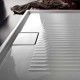 Piatto Doccia 90x70 cm Lif.St Hatria Bianco Lucido Rettangolare Spessore 60 mm