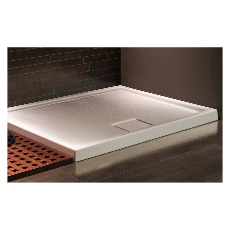 Hatria Piatto Doccia 100x70 cm Lif.St Bianco Lucido Spessore 60 mm