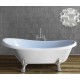 Vasca da Bagno Centro Stanza Ellade 170 x 80 cm con Colonna di Scarico Inclusa