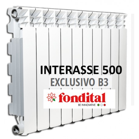 Radiatore in Alluminio Interasse 500 Fondital Exclusivo B3