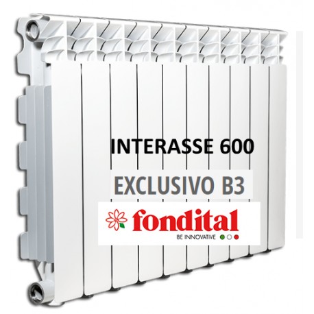 Radiatore in Alluminio Interasse 600 Fondital Exclusivo B3