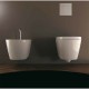 Vaso Senza Brida + Bidet Sospesi Foglia Medium Domus Falerii Rimless