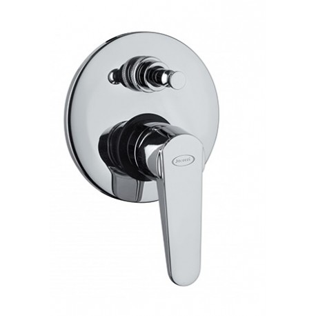 Miscelatore Doccia a Incasso con Deviatore Jacuzzi Flare in Ottone Cromato