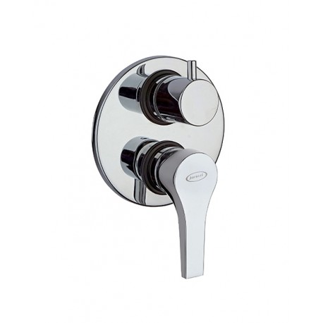 Miscelatore Doccia a Incasso con Deviatore Jacuzzi Moonlight in Ottone Cromato