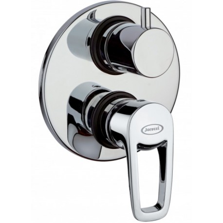 Miscelatore Doccia a Incasso con Deviatore Jacuzzi Shine in Ottone Cromato