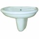 Serie Elios Lavabo + SemiColonna Azzurra