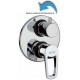 Miscelatore Doccia a Incasso con Deviatore Jacuzzi Shine in Ottone Cromato