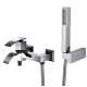 Miscelatore Vasca con Doccino  Jacuzzi Glint in Ottone Cromato