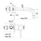 Paffoni Stick Miscelatore Incasso a Parete per Lavabo Canna 245 mm sk007cr70