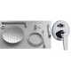 Set Completo Jacuzzi: Monocomando Doccia Incasso con Deviatore Modello Flare, Braccio Soffione Slim e Doccetta Tonda