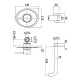 Paffoni Berry Miscelatori Lavabo Incasso a Parete Canna 245 mm  + Bidet + Vasca con Set Doccia