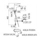 Miscelatori Lavabo + Bidet + Doccia Incasso Nobili Modello Nobi