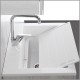 Lavarredo Unika con lavabo Zeus metacrilato 60x50 cm Elle Emme Ci Istallazione Interno Finitura Olmo Bianco