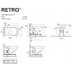 Sanitari Kerasan Retrò Filomuro Vaso + Bidet 