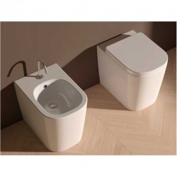 Sanitari Senza Brida Domus Falerii Vaso + Bidet Foglia Quadra