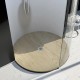 Piatto Doccia Tondo da Diametro 90 cm Effetto Legno in Pietra Sintetica 