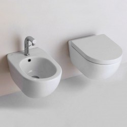 Vaso + Bidet Sospesi Althea Cover Asami con Tecnologia Total Flush