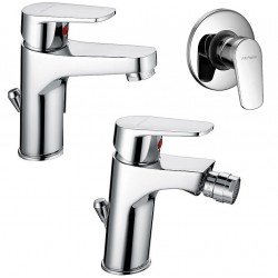 Fratelli Frattini Espresso Miscelatori Lavabo art. 80054 + Bidet art. 80103 + Incasso Doccia art. 80016