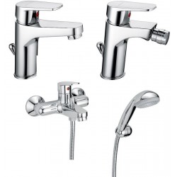 Fratelli Frattini Espresso Miscelatori Lavabo art. 80054 + Bidet art. 80103 + Monocomando Vasca art. 80002