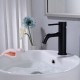 Jacuzzi Serie Sunset Miscelatori Lavabo e Bidet con Scarico Finitura Nero Opaco