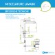 Miscelatore Lavabo Tango Paffoni art. TA075 cr