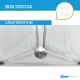 Box Doccia con Porta Saloon Cristallo 6 mm Altezza 195 cm art. H11