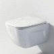 Vaso Sospeso Senza Brida art. 1VSLIR00 + Bidet art. 1BSLIR00 New Light Nf 53 Catalano