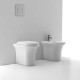 Vaso con Sedile a Chiusura Soft Close + Bidet Filomuro H2O Small Domus Falerii