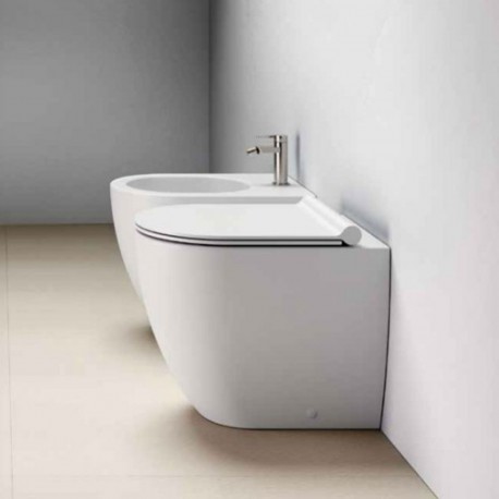 Vaso art. 1VPC52BM + Bidet art. 1BIC52BM Sfera 52x35 Catalano Bianco Satinato