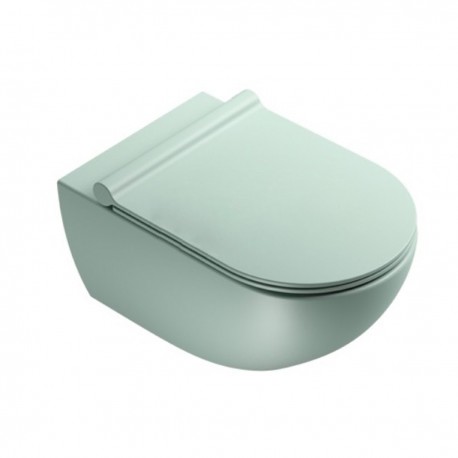 Vaso Sospeso Senza Brida art. 1VSF54RVS Sfera NewFlush 54x35 Catalano Verde Satinato