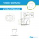 Sanitari Filo muro Rak Ceramics Morning Vaso Senza Brida Rimless e Bidet