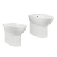 Sanitari Filo muro Rak Ceramics Morning Vaso Senza Brida Rimless e Bidet