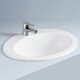 Lavabo Incasso Soprapiano in Ceramica Bianca Jessica Prof. 52 x Largh. 62 x Altezza 27 cm